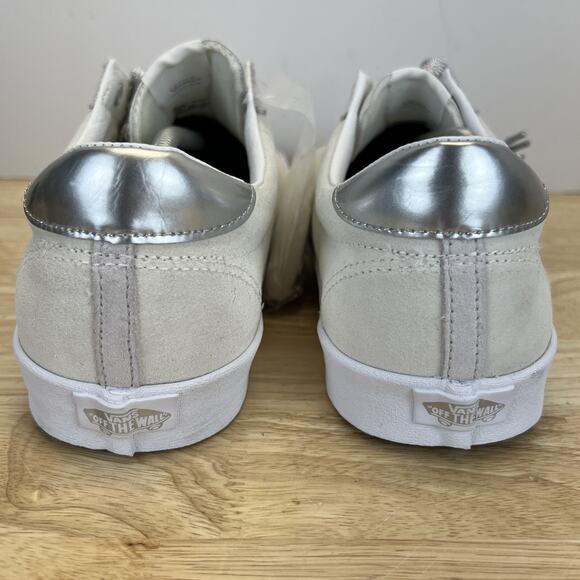Vans Sport Low Mens Sz 13 High Shine Blanc De Blanc Suede Skater Sneakers Shoes main image 11
